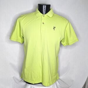 Ashworth Men's Polo Shirt Set (2) Medium Neon Red Good